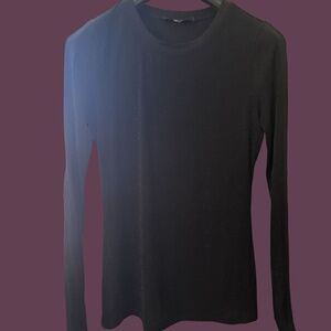 BCBG Mazarin Black Glitter Stripe Top - Pre Loved